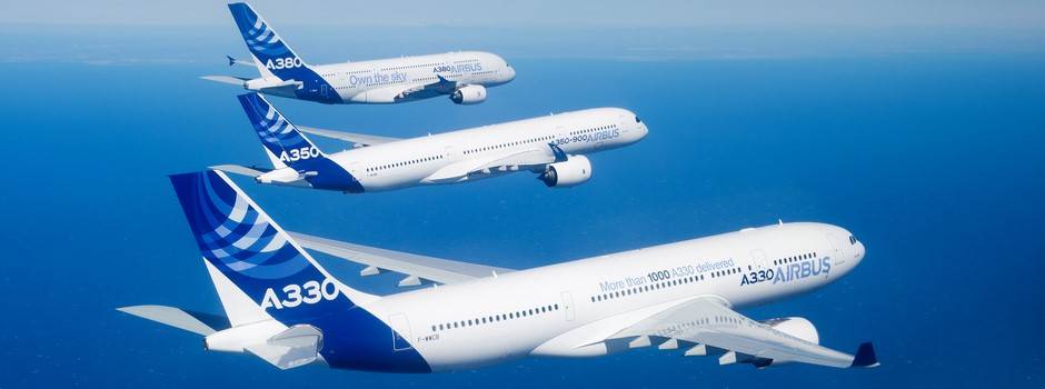 A380 A350-900 and A330 Airbus flying together - Family flight.jpg